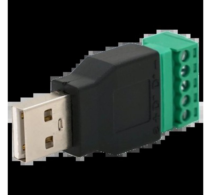 Роз'єм USB (5 контактов) с клеммами под кабель купити.