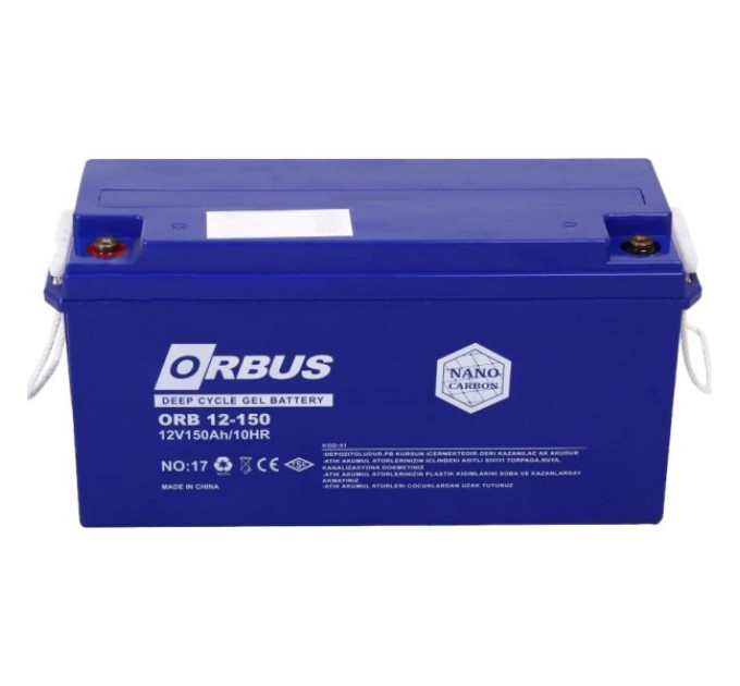 Свинцево-кислотна акумуляторна батарея ORBUS CG12150 150A•ч 12В гелевая купити.