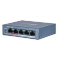 Комутатор 4 порти некерований Hikvision DS-3E0105P-E/M(B) POE купити.