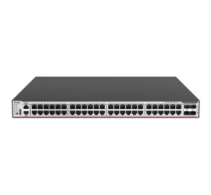 Комутатор 48 портів керований Ruijie RG-CS85-48GT4XS-HPD L3 POE купити.