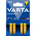 Батарейка AAA VARTA LONGLIFE BLI 4 ALKALINE купити.