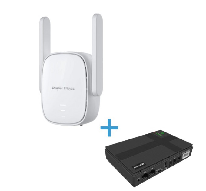 Комплект репітер та джерело безперебійного живлення VIA Energy Mini UPS + RG-EW300R