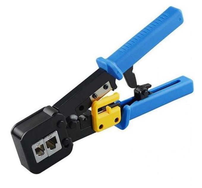 Інструмент з храповиком для обтискання RJ-45 (8P8C) та RJ-12/11 (6P6C), 4P/6P/8P Merlion EZ-RJ45 (14239) купити.