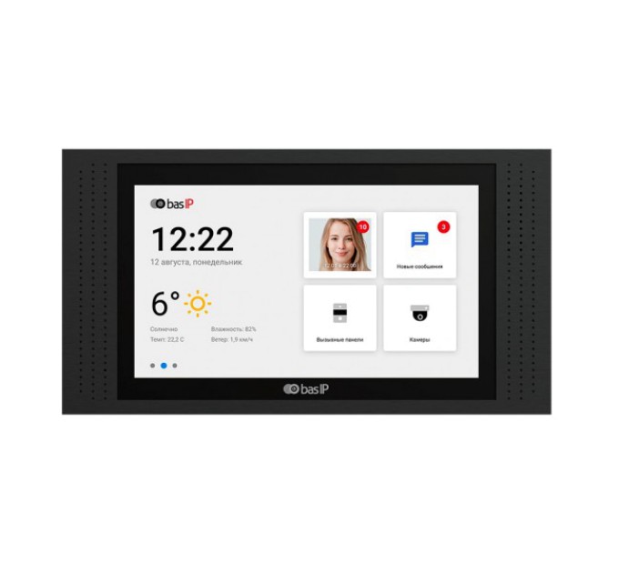 Відеодомофон Bas-IP AT-07L black купити.