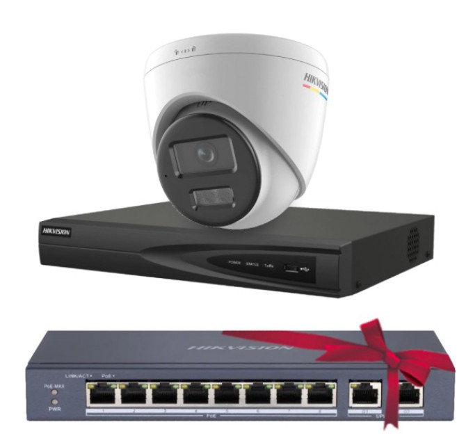 Комплект Hikvision DS-2CD1347G2H-LIUF 4МП (4мм) купити.