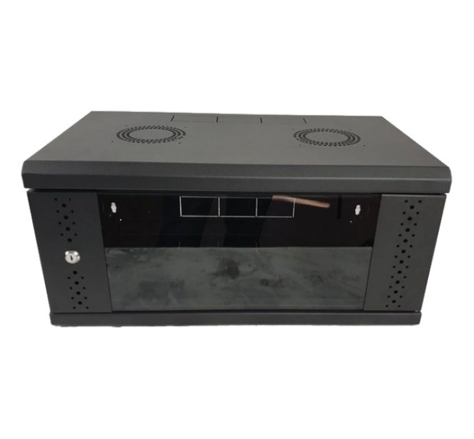 Шафа EServer 4U 600х350х284, стекло, чорная купити.