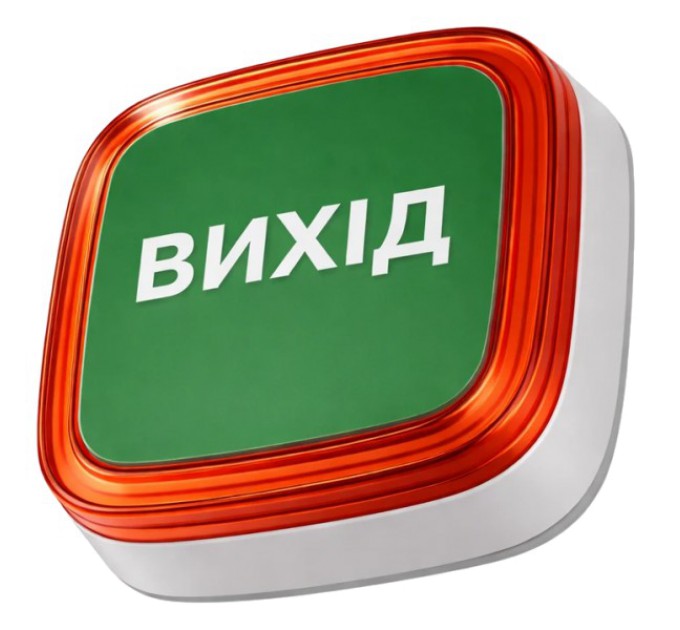 Cповіщувач Ajax EN54 FireProtect (VAD) white пожарный световой "ВИХІД" купити.