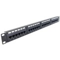 Патч-панель 24-портова стійка 19", UTP кат. 5Е Hypernet PP-KUTP24-NM купити.