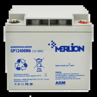 Акумуляторна батарея MERLION AGM GP12400M6 12В 40 А•ч