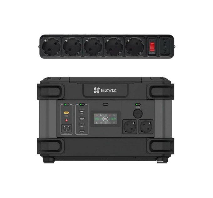 Портативне джерело живлення Ezviz CS-PS1300 (CN066) (FR) 2000 Вт + сетевой фильтр Gembird SPG5-G-6B купити.