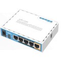 Двохдіапазонна Wi-Fi точка доступу з 5-портами Ethernet, для домашнього використання MikroTik MikroTik hAP ac lite (RB952Ui-5ac2nD)