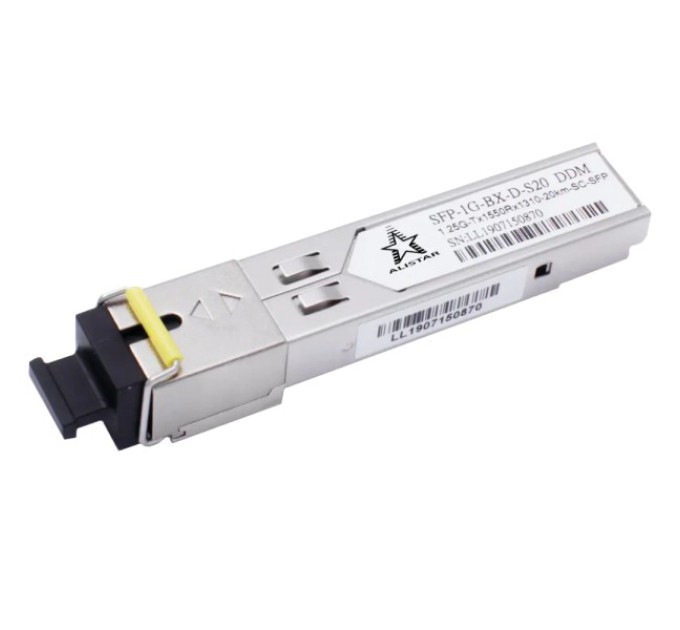 Модуль ALISTAR SFP-1G-BX-D-S20 SFP 1G 1SM WDM SC 20KM TX1550/RX1310nm DDM