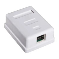 Розетка 1 порт екранована RJ45 STP біла Hypernet MB-STP1