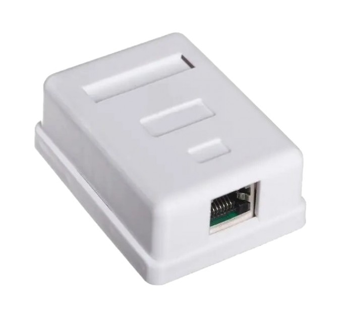 Розетка 1 порт екранована RJ45 STP біла Hypernet MB-STP1 купити.