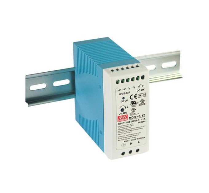 Блок живлення Mean Well MDR-40-12 12В 3.33А купити.
