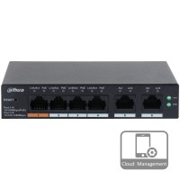 Комутатор 4 порти керований Dahua DH-CS4006-4ET-60 PoE