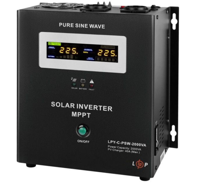 Джерело безперебійного живлення LOGICPOWER LPY-С-PSW-2000VA (1400Вт) MPPT 24В купити.