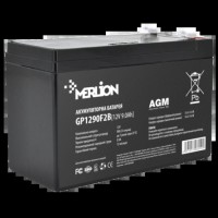 Акумуляторна батарея MERLION AGM GP1290F2B 12В 9А•ч
