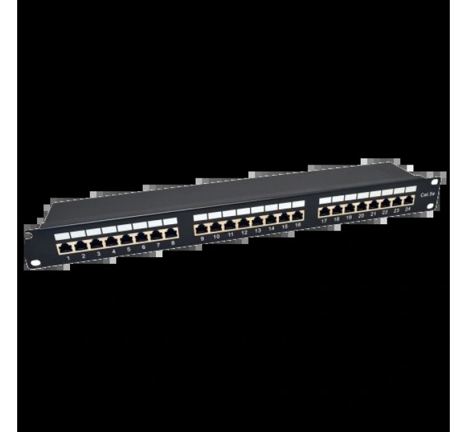 Патч-панель  19″ 24xRJ-45 FTP кат. 5e