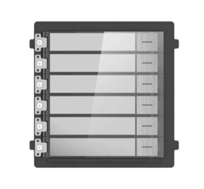 Розширювальний модуль на 6 абонентів Hikvision DS-KD-KK/S купити.