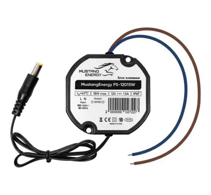 Блок живлення Mustang Energy PS-12015W IP67 купити.