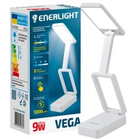 Світильник настільний світлодіодний з акумулятором ENERLIGHT VEGA 9Вт 3000-6000K