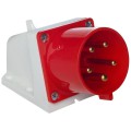Розетка стаціонарна настінна UEA 525 32А 380В 3P+Е+N IP44 купити.
