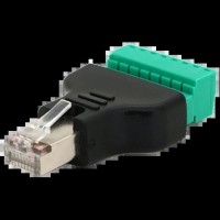 Роз'єм RJ-45(M) (8 контактов) с клеммами под кабель