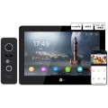 Комплект відеодомофону Neolight MEZZO Hybrid Black + PRIME FHD Black с уголком купити.