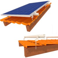 Комплект InstallKit IK-XL-M-3 крепления 3 солнечных панелей до 1145мм металлочерепица профнастил шифер