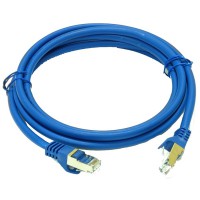 Патч-корд блакитний LW S/FTP, 0.5 м, кат. 6А