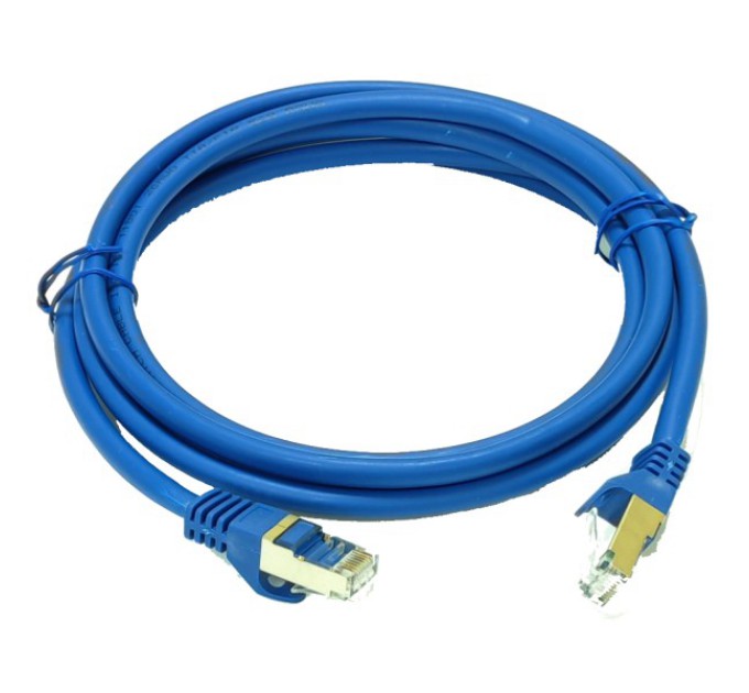Патч-корд блакитний LW S/FTP, 0.5 м, кат. 6А купити.