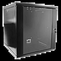 Шафа коммутаційна настінна розбірна  Hypernet WMNC66-12U-FLAT-BLACK 12U 600x600