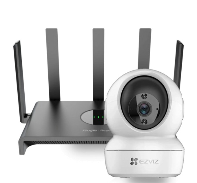 Комплект Ezviz CS-H6c (4MP,W1) + Reyee RG-EW1300G купити.