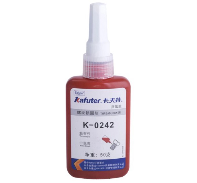 Лак фіксатор різьби гвинтів синій Kafuter K-0242 50ml купити.