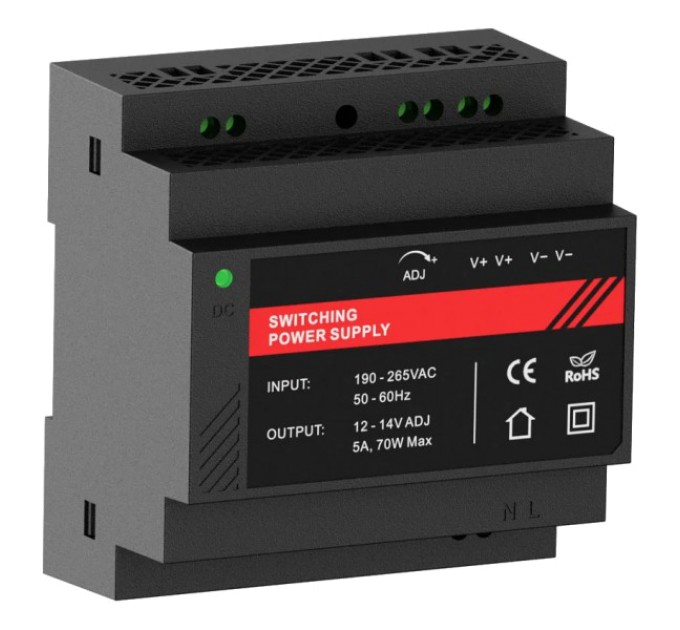 Джерело безперебійного живлення Kraft PSU-1205DIN(P) купити.