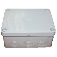 Коробка розподільна з кабель-вводами COURBI 150x110x70 серая