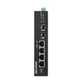 Комутатор 4 порти некерований Hikvision DS-3T0506HP-E/HS POE купити.