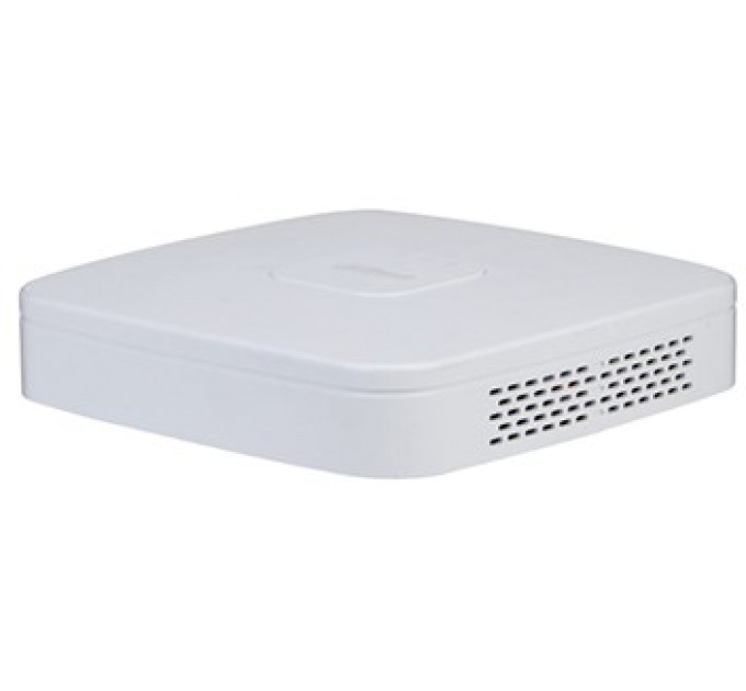 4-канальний Smart 4K NVR c PoE комутатором на 4 порти DHI-NVR4104-P-4KS2/L купити.