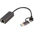 Мережевий адаптер Cablexpert A-USB3AC-LAN-01 USB type-A / type-C купити.