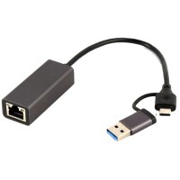 Мережевий адаптер Cablexpert A-USB3AC-LAN-01 USB type-A / type-C