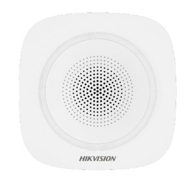 Бездротова внутрішня сирена (синє підсвічування) Hikvision DS-PS1-I-WE Blue купити.