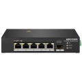 Комутатор 4 порти некерований Hikvision DS-3T0306HP без БП купити.