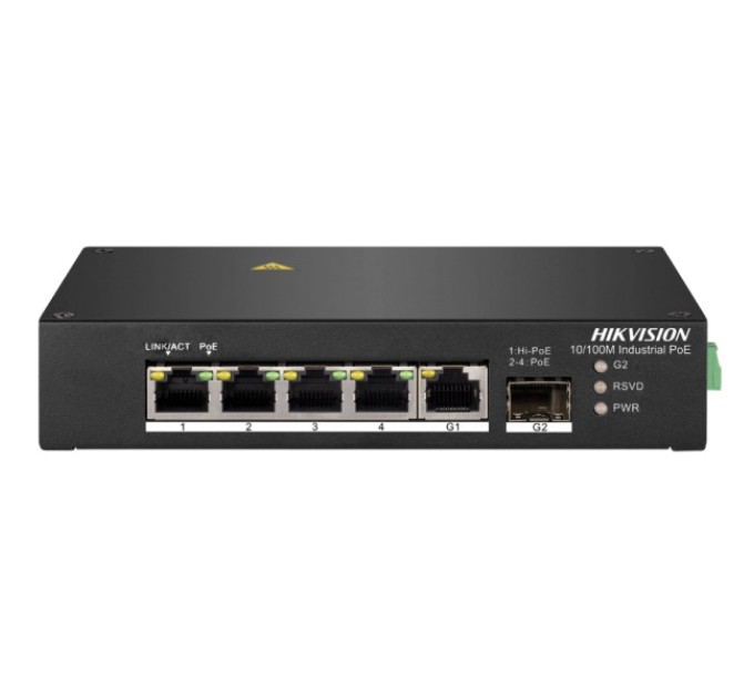 Комутатор 4 порти некерований Hikvision DS-3T0306HP без БП купити.