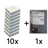 Комплект Hikvision DS-7108NI-Q1(D) 10 шт + DS20HKVS-VX1