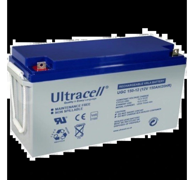 Акумуляторна батарея Ultracell UCG150-12 GEL 12 V 150 Ah