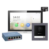 Комплект (накладна панель) DS-KD8003-IME1(B)+DS-KH6350-TE1+HS-TF