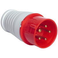 Вилка переносна UEA 015 16А 380В 3Р+N+Е IP44