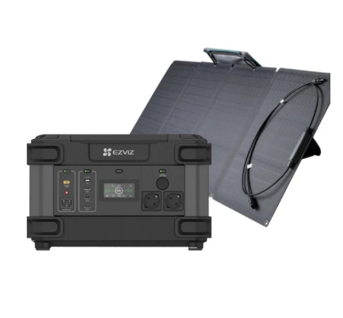 Система автономного живлення однофазна Ezviz CS-PS1300 (CN066)(FR) +  EcoFlow 110W купити.
