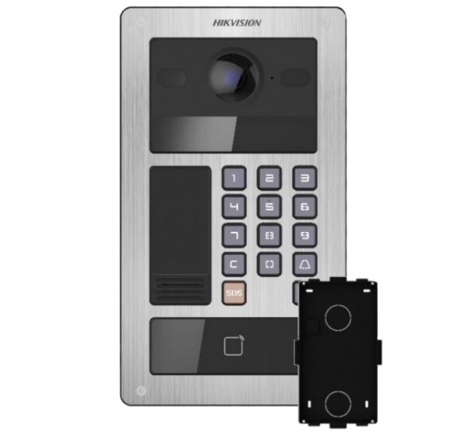 Комплект панель та кронштейн Hikvision DS-KD8013-IME6 + DS-KABD8013-G купити.